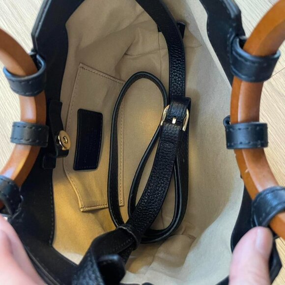 Hunting World black leather tote/ shoulder bag - Picture 6 of 6